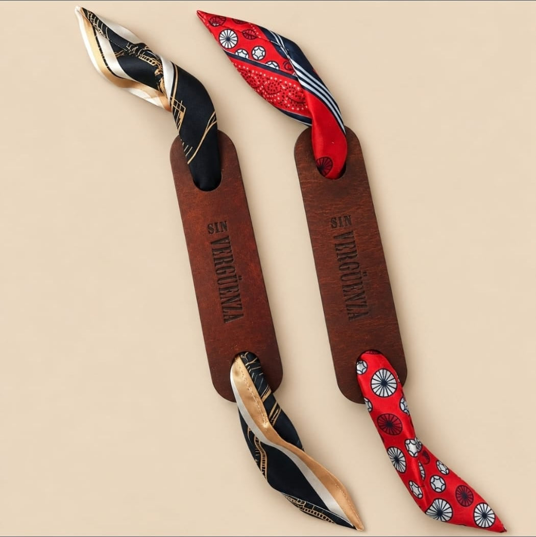 Pulsera Artesanal de Cuero y Seda – SinVergüenza