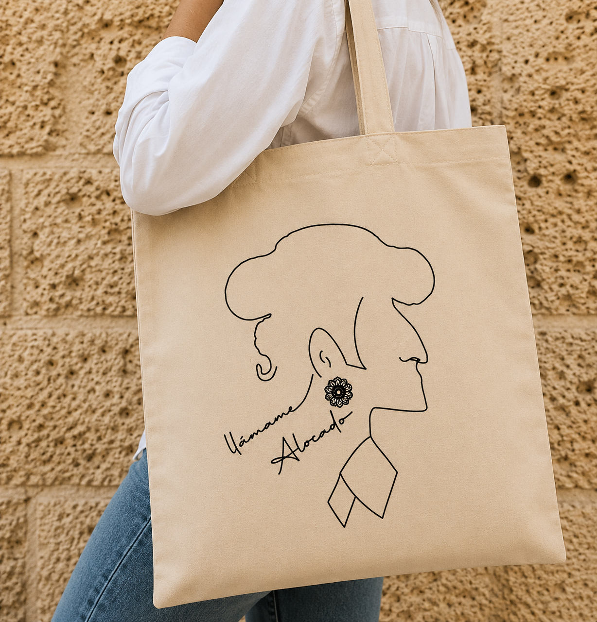 Tote Bag Taurino Alocado Silueta Torero